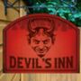Devils Inn Personalised Home Pub Sign Man Cave Sign, thumbnail 6 of 9