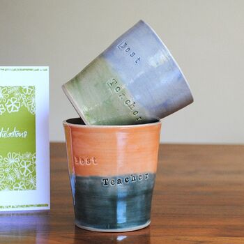 Best Teacher. Thank You Gift. Tumbler, Mug, Pencil Holder, Plant Pot, 2 of 8