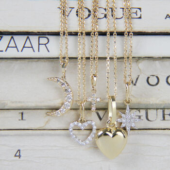 14ct Gold And Diamond Charm Necklaces, 4 of 11