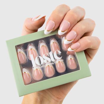 Loste Reusable Press On Nails Gift Set, Perfect Stocking Filler: Trophy Wife, 2 of 5
