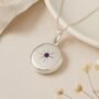 Personalised Sterling Silver February Birthstone Locket – Amethyst, thumbnail 4 of 7