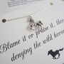 Virginia Woolf Wild Horse Necklace, thumbnail 2 of 6