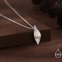 Sterling Silver Calla Lily Flower Blossom Pendant Necklace, thumbnail 3 of 8