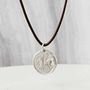 Men's Sterling Silver Pegasus Amulet Necklace, thumbnail 1 of 4