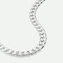 Sterling Silver Curb Chain Necklace 8mm 22 Inches, thumbnail 1 of 4