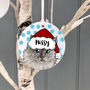 Christmas Personalised Ceramic Cat Decoration, thumbnail 2 of 6