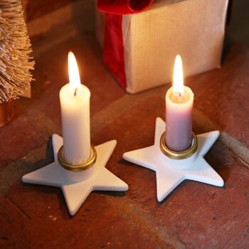 Ceramic Star Candlestick Holder, 5 of 5