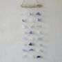 Recycled Glass Driftwood Mobile Blue And White, thumbnail 4 of 4