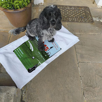 Golf Towel Birthday Gift Personalised For Birth Year, 3 of 5