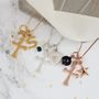 Personalised Cross Necklace With Birthstones, thumbnail 4 of 12