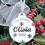 Baby's First Christmas Personalised Bauble, Baby Gift, thumbnail 4 of 12