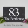 Personalised Slate Name And Number, thumbnail 2 of 12