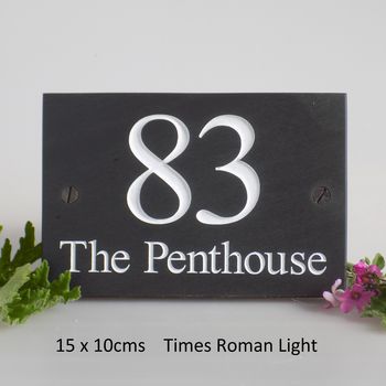Personalised Slate Name And Number, 2 of 12