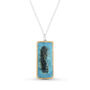 Turquoise Reef Large Drop Sterling Silver Pendant, thumbnail 3 of 8