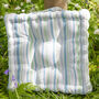 Tenby Striped Garden Box Cushions, thumbnail 1 of 9
