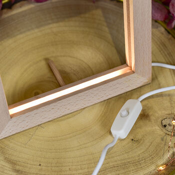 Mother's Day Photo Light Up LED Wooden Picture Frame, 3 of 4