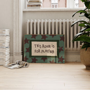 This Room Is For Playing Nursery Print, 5 of 9