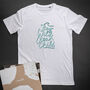'Stay Wild Ocean Child' Surfer Cotton T Shirt, thumbnail 1 of 6