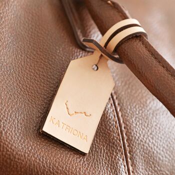 Personalised Constellation Leather Luggage Tag, 9 of 9
