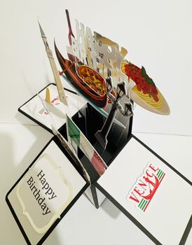 Personalisable Venice Themed 3D Greeting/Gift Card, 9 of 12