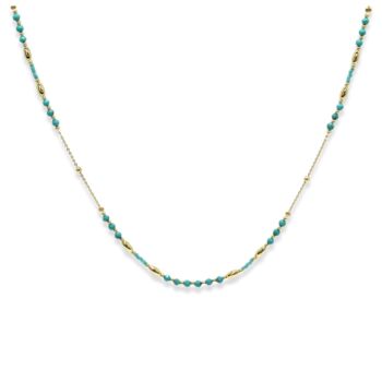 Horus Gold Plated Gemstone Necklace, 4 of 10
