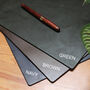 Personalised Anniversary Date Leather Desk Mat, thumbnail 3 of 10
