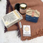 Snug Candle, Throw And Hot Chocolate Natural Gift Set, thumbnail 6 of 12