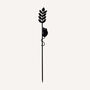 Recycled Metal Harvest Mouse Silhouette Garden Stake, thumbnail 2 of 3