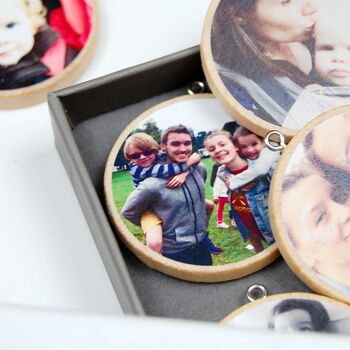 Personalised Father's Day Wooden Photo Token Card, 7 of 10