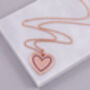 Personalised Heart Charm Necklace, thumbnail 6 of 6