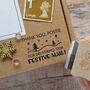Christmas Thank You Postie Happy Mail Rubber Stamp, thumbnail 1 of 2
