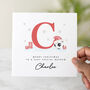 Personalised Football Elf Letter Christmas Card, thumbnail 3 of 5