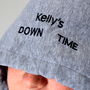 Personalised Down Time Hoodie Travel Neck Pillow, thumbnail 2 of 4