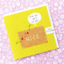 Nice Biscuit Greetings Card, thumbnail 1 of 5