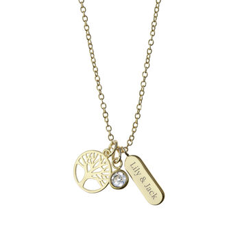 Personalised Tree Of Life Charms Necklace, 3 of 4