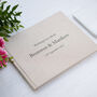 Personalised Simple Text Design Wedding Guest Book, thumbnail 2 of 4
