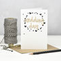Wedding Day Wooden Words Card, thumbnail 1 of 3