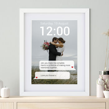 Personalised Photo And Message Mobile Phone Print, 4 of 7
