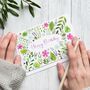 'Happy Birthday' Floral Watercolour Card, thumbnail 1 of 3