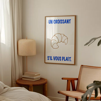 Un Croissant French Coffee Kitchen Giclée Art Print, 2 of 6