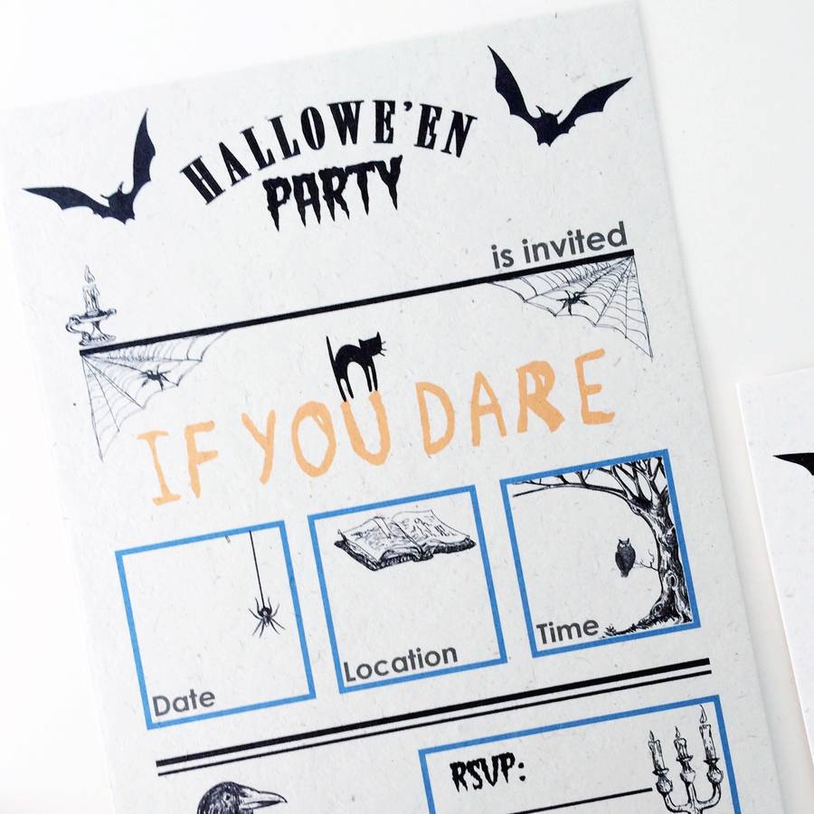 Personalised Halloween Party Invitations, 1 of 6