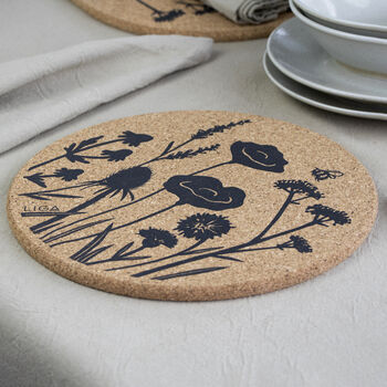 Cork Placemats And Coasters | Wildflowers, 2 of 6