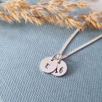 Sterling Silver Celebration Initial Necklace, 2 of 5