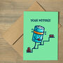 Hard Working Battery Personalised Card, thumbnail 2 of 2