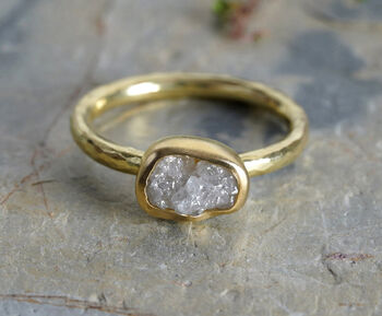 Light Grey Diamond Engagement Ring In 18ct Yellow Gold, 2 of 5