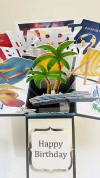 Personalisable Cruise Themed 3D Greeting/Gift Card, 2 of 7