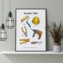 Dad's Toolkit Print Personalised Father's Day Gift, thumbnail 7 of 8