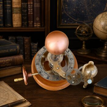 Engraved Mechanical Orrery Solar Astronomy System, 6 of 6