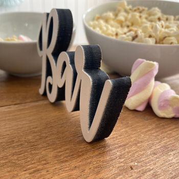 Wooden Snack Bar Sign For Weddings And Parties, 3 of 5