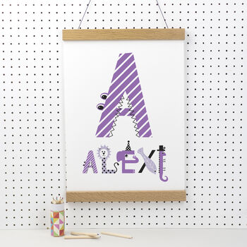 Personalised Letter Name Print, 6 of 8